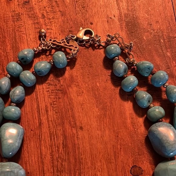 Large acrylic, statement, necklace - Picture 3 of 3